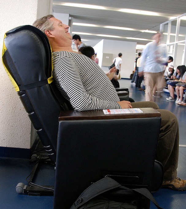 man on chair